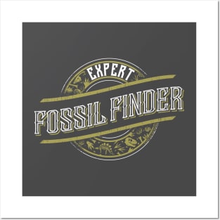 Expert Fossil Finder Vintage Badge Posters and Art